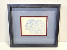 Vintage Gary Slipper Fantasy Painter Art Drawing Framed Signed picture