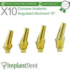 10x Concave Anatomic Angulated Dental Prosthetics 15° Int Hex 2.42 Connection picture