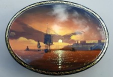 Lacquer Box  Handmade Miniature Fedoskino Palekh picture