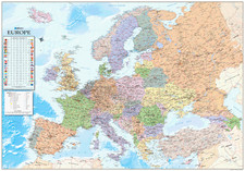 Map of Europe, European Political Wall Map, Poster of Europe picture