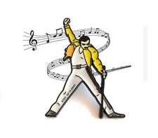 Freddie Mercury - Musician Lapel Pin, Queen Freddie Mercury Brooch Pin picture