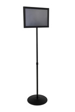 Displays2Go Floor Standing Sign Holder Double Sided Adjustable Display Stand picture
