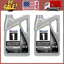 🔥COMBO 2 PACK🔥 Mobil 1 Advanced Full Synthetic Motor Oil 15W-50, 5 Quart picture