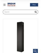 Broan  AEEW48BLS Ducted/Ductless Flue Extension for EW48 Chimney Hood: Black SS picture