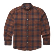 Wolverine Men Hastings Flannel Shirt Dark Earth XXL  Apparel picture