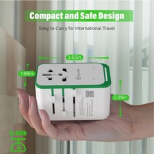 NomadsFi PlugFi 70W Travel Adapter with 4G WiFi Hotspot(Powerby Glocalme) picture