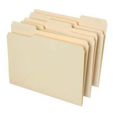 Office Depot 810838 1/3 Cut Brand File Folders - Manila, Pack of 100 picture
