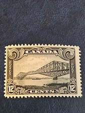 Canada Stamp 1929Scott #156 12cQuebec Bridge MNHFine F-VF OG picture