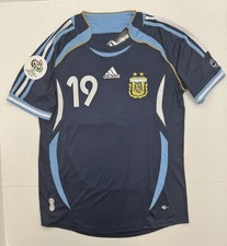 2006 Argentina Away Retro Jersey Messi #19 Dark Blue Black Vintage Iconic Debut picture