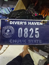 Very rare license plate from Chuuk Lagoon Micronesia picture