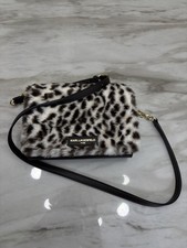 Karl Lagerfeld Snow Leopard Faux Fur Crossbody Bag picture
