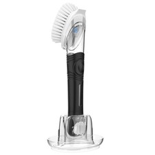 MR.SIGA Soap Dispensing Dish Brush Storage Set, Kitchen 4x6 - 4pack, Black picture