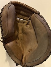 Vtg Japan Professional Player Model Baseball Catchers Mitt HHI 6948 picture