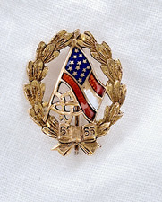 Antique 14k UDC United Daughters of the Confederacy Gold and Enamel Pin picture