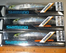 Lot of Three (3)  Shimano  FLASH BOOST Lures Suspend 5/8 oz 4 1/2 in  NEW picture