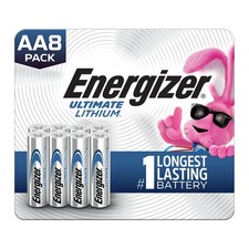 Energizer Ultimate Lithium AA Batteries (8 Pack), Double A Batteries picture