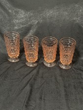 4 Peach Ice Tea Glasses by Colony. Whitehall Pattern picture