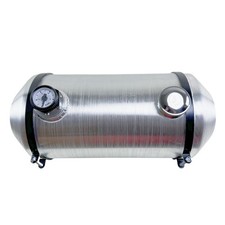 Fuel Tank Gas Tank With Gauge End Fill 7 Gallon 1/4'' NPT 10x22 Universal Round picture