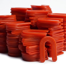 300 Pack Horseshoe Shims, 1/8 Inch Tile Spacers, Plastic Leveling Shims U-Shape picture