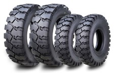 SUPERGUIDER Set 4 HD 6.50-10 Steer & 28x9-15 drive Forklift Tires w/ Tube & Flap picture