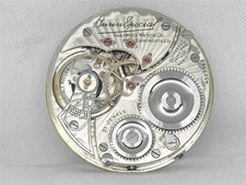 SCARCE 16S ILLINOIS 21 JEWEL BUNN SPECIAL POCKET WATCH MOVEMENT & DIAL, RUNNING picture