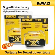 100% Genuine Dewalt 20V Battery,6AH Rechargeable Lithium Ion DCB200 DCB206 picture