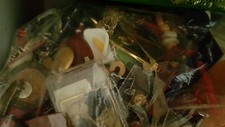 Vintage to now mixed jewelry lot craft wear resale UP to 20lb big box full- FUN picture
