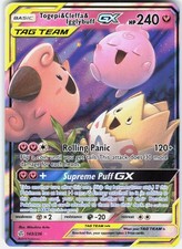 Togepi & Cleffa & Igglybuff GX Holofoil SM - Cosmic Eclipse 143/236 NM picture