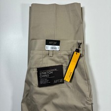 NEW Apt. 9 Performance Stretch Chino Pants 30x32 Khaki Tan Modern Fit picture