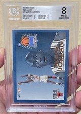 1992-93 fleer - michael jordan All Star #6 Bgs 8 Clean Card picture
