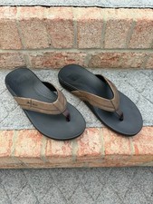 Reef Cushion Spring Mens Size 12 Brown Flip Flops Thong Sandals Arch Support picture
