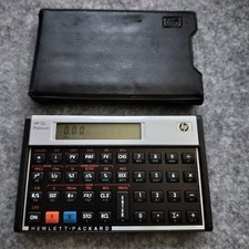 Hewlett Packard HP 12C Platinum Edition Financial Calculator Tested w/Case picture