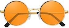 Round Hippie Sunglasses Retro Circle Glasses Vintage Party Accessories picture