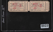 1923 Chicago Rapid Transit Co Through Passage Consecutive Tickets RARE Antique picture
