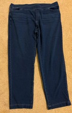 J Jill Pure Jill Indigo Womens Petite XL 5 Pocket Pull On Stretch Denim Jeans picture
