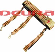 MASONIC KNIGHTS TEMPLAR Ceremonial Sword Belt & Buckle RED / GOLD Adjustable GR picture