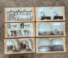 Antique 1890s/1901 Stereoscope photo viewers bundle of 6 picture