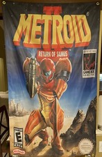Metroid II 2 Return of Samus Nintendo Game Boy Boxart 5' Flag Poster 1994 picture