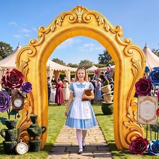 9 ft Wonderland Party Inflatable Arch Giant Dream Vintage Frame picture