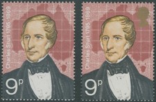 1973, GREAT BRITAIN EXPPLORER-CHARLES STURT, GOLD COLOR OMITTED, NH, SG#927a picture