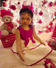 40inch Lifelike Painted Reborn Doll Kits Toddler Girl Rooted Hair Birthday Gift picture