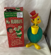 VTG Mr. Bubbles Turtle Magic Bazoo Bubble Maker Toy w/Original Box Hard Plastic picture