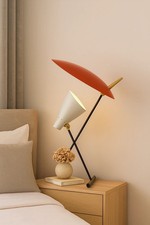 Vintage 1950s Italian Stilnovo Style Mid Century Modern Desk Table Lamp picture