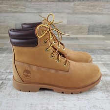 Timberland Linden Woods 6-Inch Womens Waterproof Boots Sz 7 M Wheat Leather picture