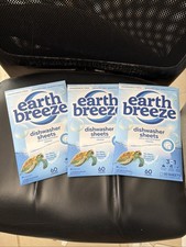 Earth Breeze Dishwasher Sheets 3 Packages 60 Loads Each 30 Sheets Each New picture