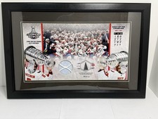 2018 NHL Stanly Cup Finals Framed Washington Capitols Game Used Net & Puck COA picture