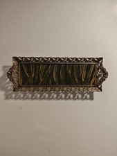Antique oil painting on wood, framed with metal, and signed picture