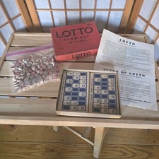 Vintage Lotto Club Set 47 Card Milton Bradley No 4116 With Instructions picture
