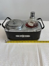 Vintage Tilso Japan Musical Bar Set Ice Bucket Decanter Chrome MCM Works picture