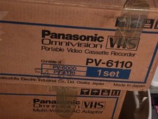 NEW HTF Vintage Panasonic PV-6110 Portable Video Cassette Recorder picture